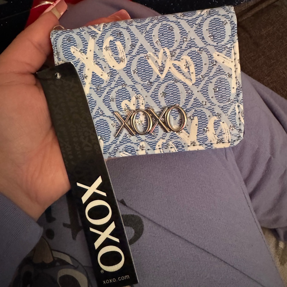 XOXO Denim Blue and white